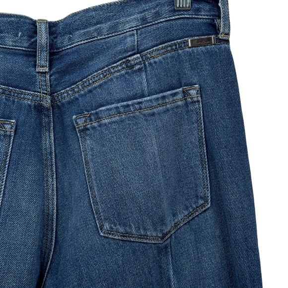 Kancan Women's Jeans Vintage 90s SZ 9 /28 Kick Pleat Blue High Rise Wide Leg NEW - Picture 11 of 16